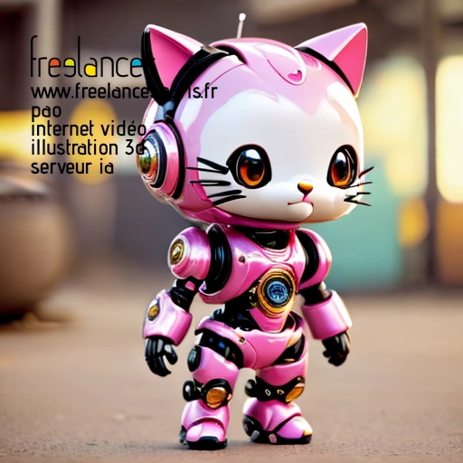 Pao mise en page internet vidéo illustration 3d serveur IA générative AI freelance paris studio de création magazines QU0SJPL0